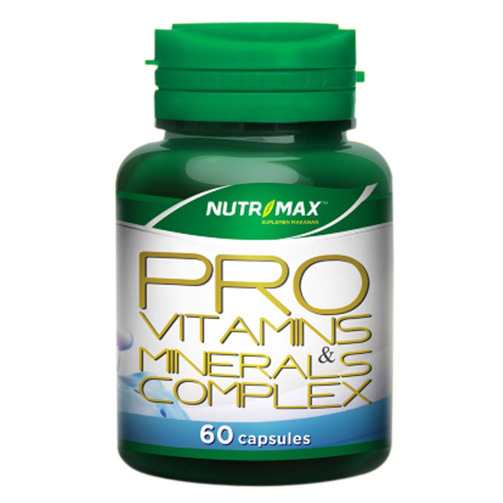 nutrimax pro vitamins mineral complex 60 capsul gogobli nutrimax pro vitamins mineral complex 60 capsul gogobli