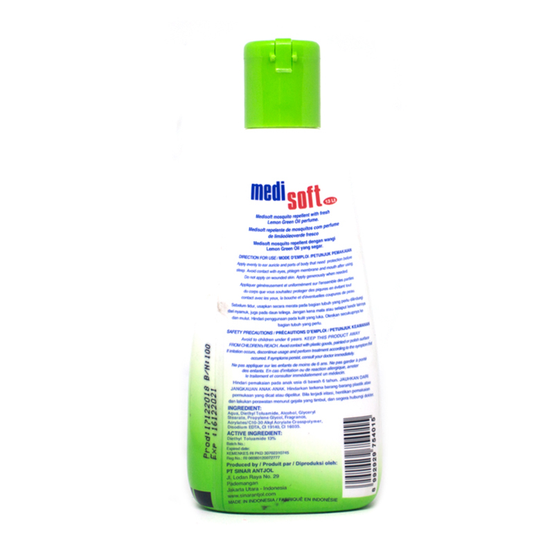 Jual MEDISOFT Mosquito Repellent Lotion Lemon Green 100ml HBHoz