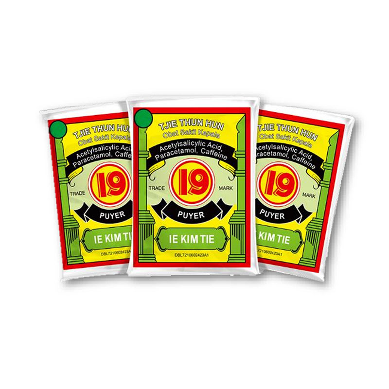 19 Obat Sakit Kepala Tjie Thun Hun 0.7gr | Gogobli