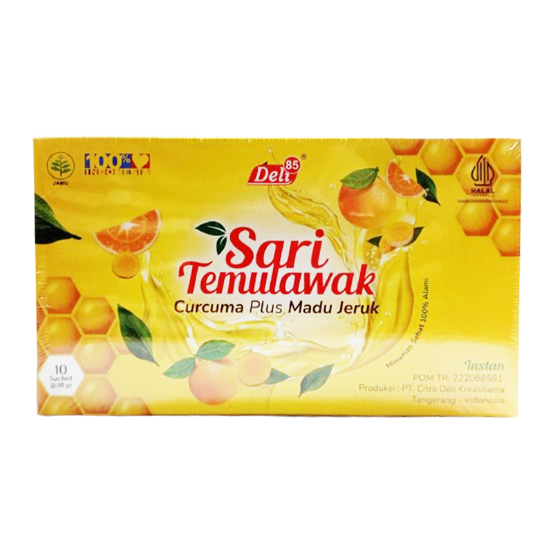 Instan Sari Temulawak Extra Madu Dan Jeruk (10s @ 20gr) | Gogobli