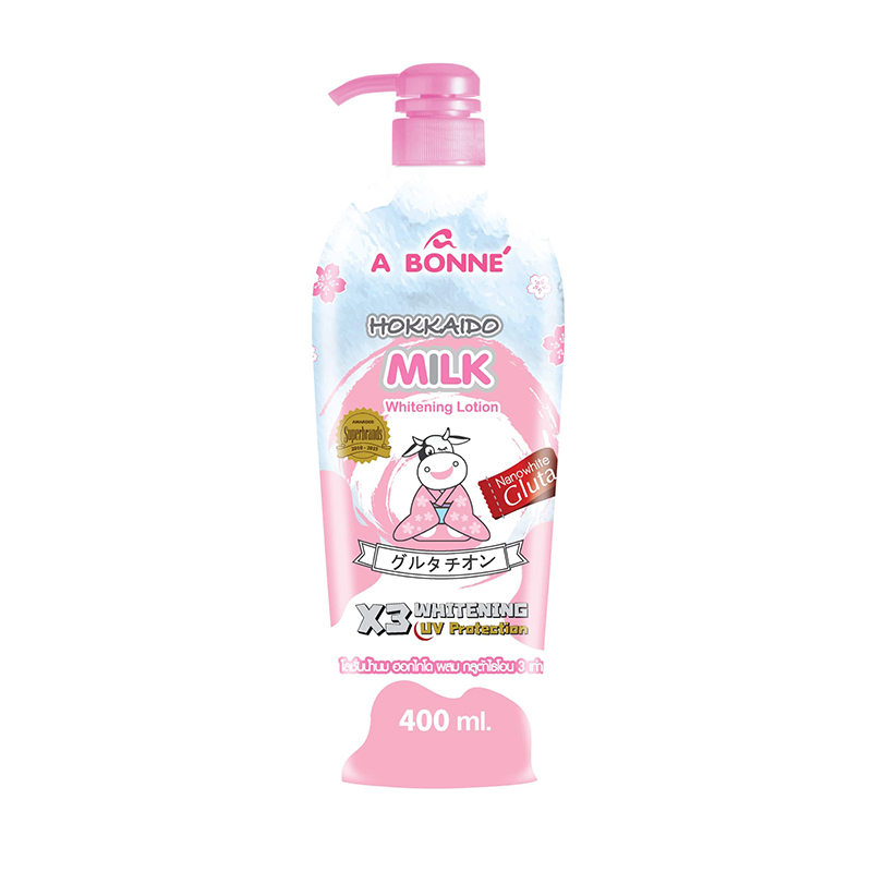 A Bonne Hokkaido Milk Whitening Lotion 400ml | Gogobli
