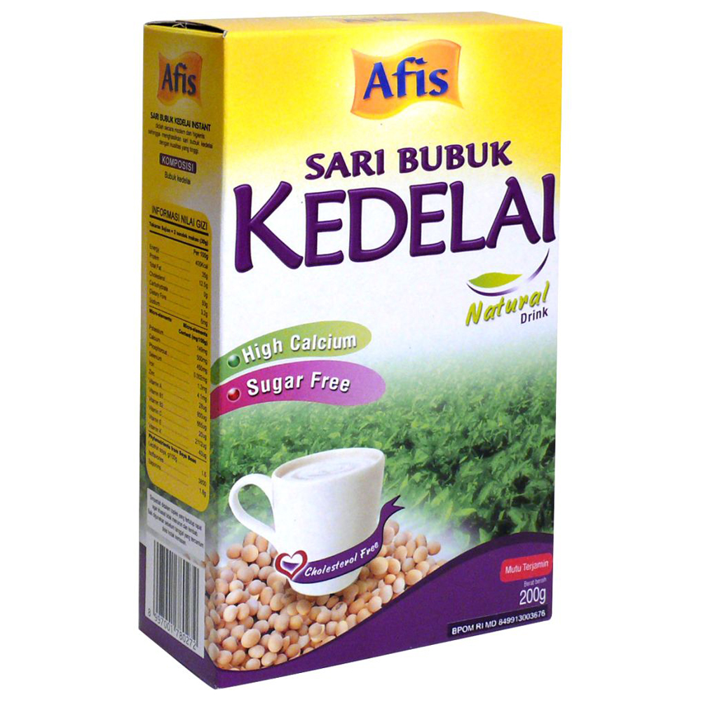 Afis Sari Bubuk Kedelai Natural 200gr | Gogobli