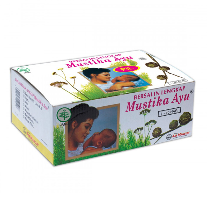 Air Mancur Jamu Bersalin Lengkap Mustika Ayu Pil 1-40 Hari | Gogobli
