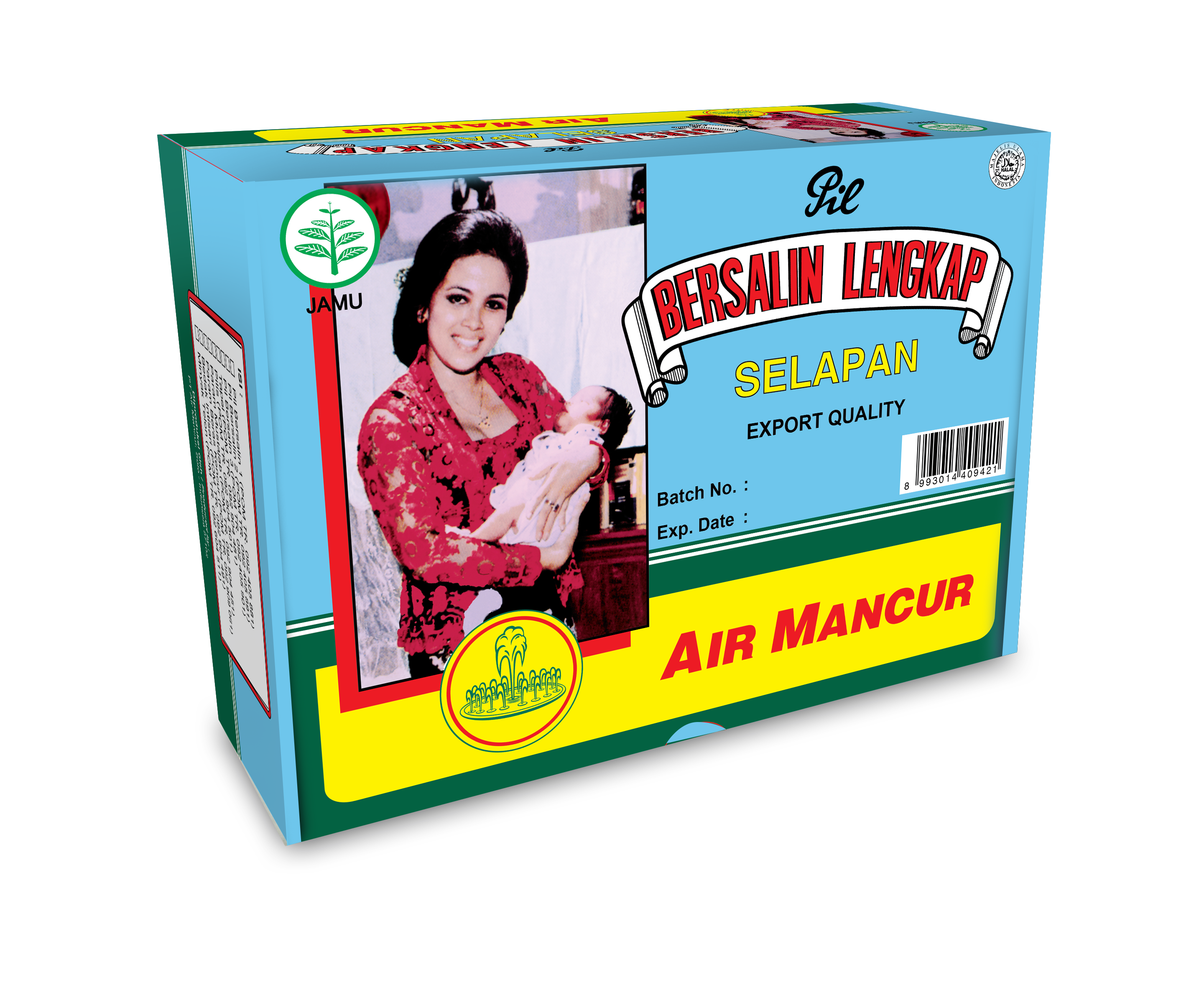Air Mancur Jamu Bersalin Lengkap Pil Box 40 Hari | Gogobli