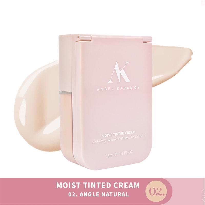 AK Angel Karamoy Moist Tinted Cream With UV Protection SPF30+ Angel Natural 30ml | Gogobli