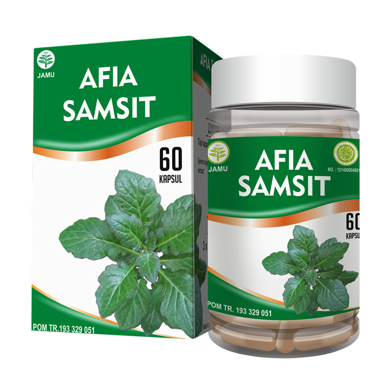 Al Afiat Afia Samsit Daun Dewa 60 Kapsul | Gogobli