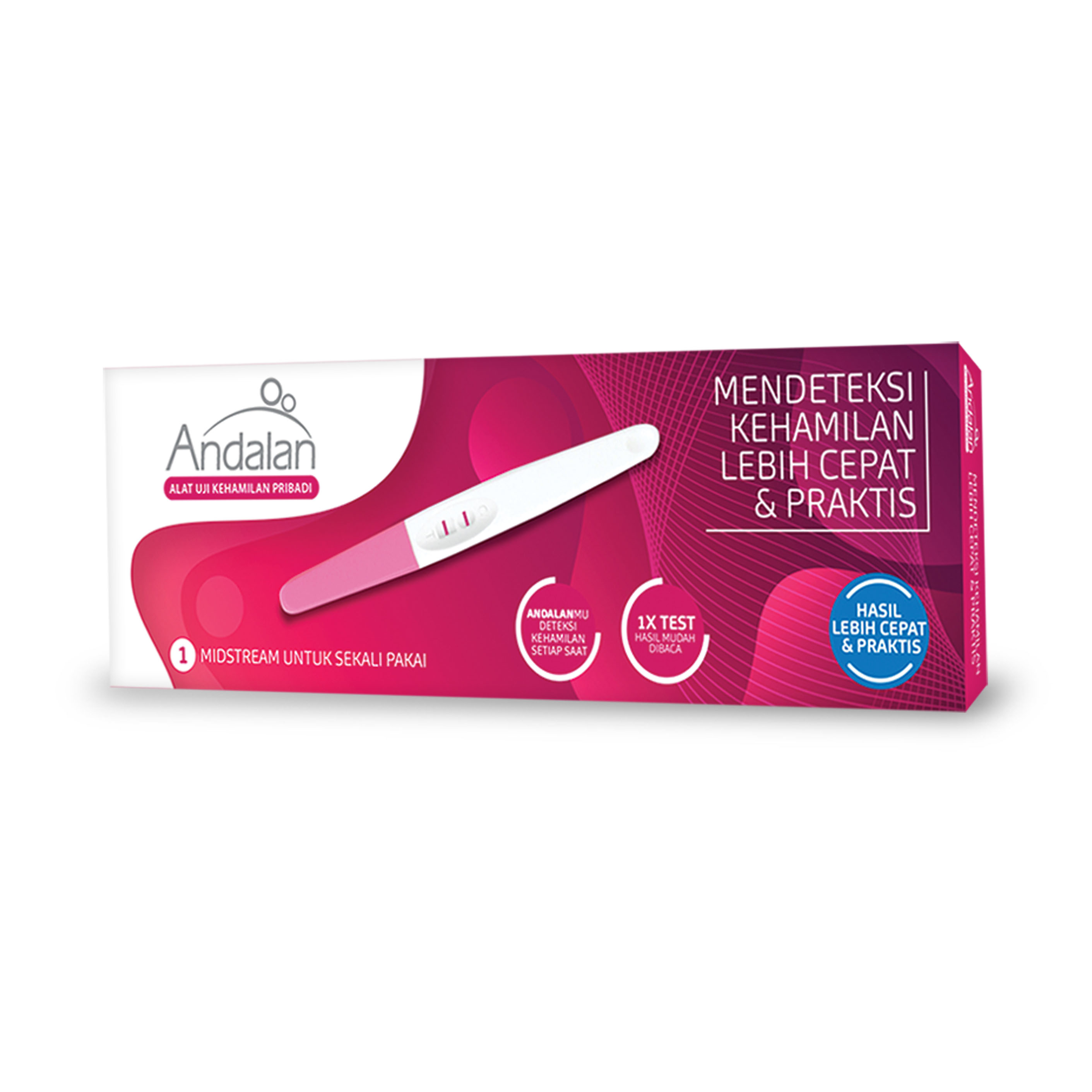 Andalan Pregnancy Test Midstream 1pc | Gogobli