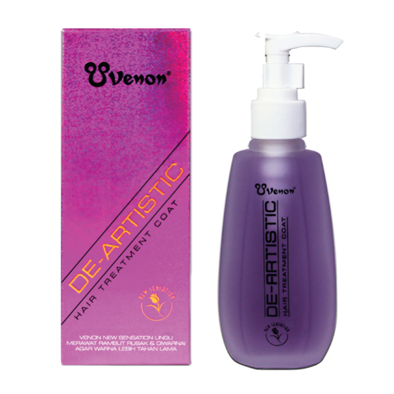 Venon Hair Treatment Coat New Sensation (Ungu) 160ml | Gogobli