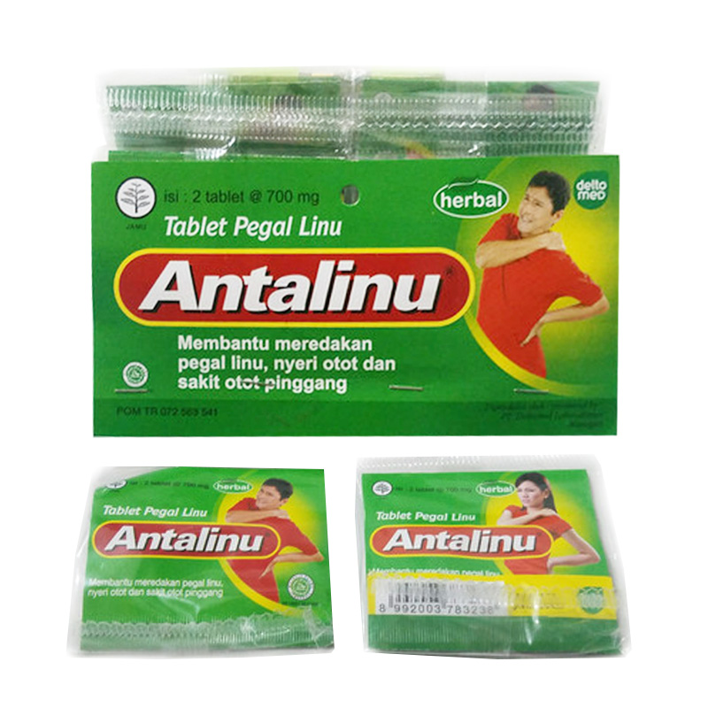 Antalinu Tablet Pegal Linu Renceng (20 Strip @ 2 Tablet) | Gogobli