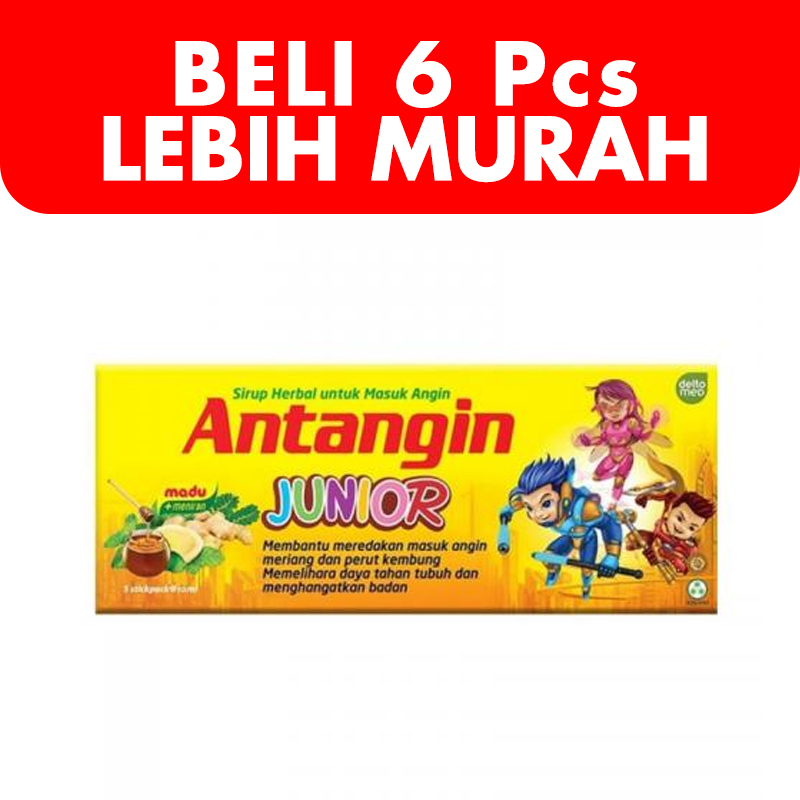 Antangin Junior Syrup (5s @ 10ml) (BELI 6 Pcs LEBIH MURAH) | Gogobli