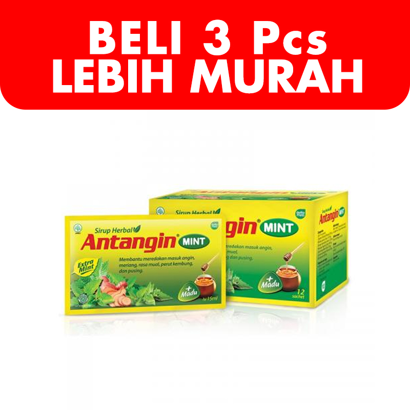 Antangin Mint Syrup (12s @ 15ml) (BELI 3 Pcs LEBIH MURAH) | Gogobli