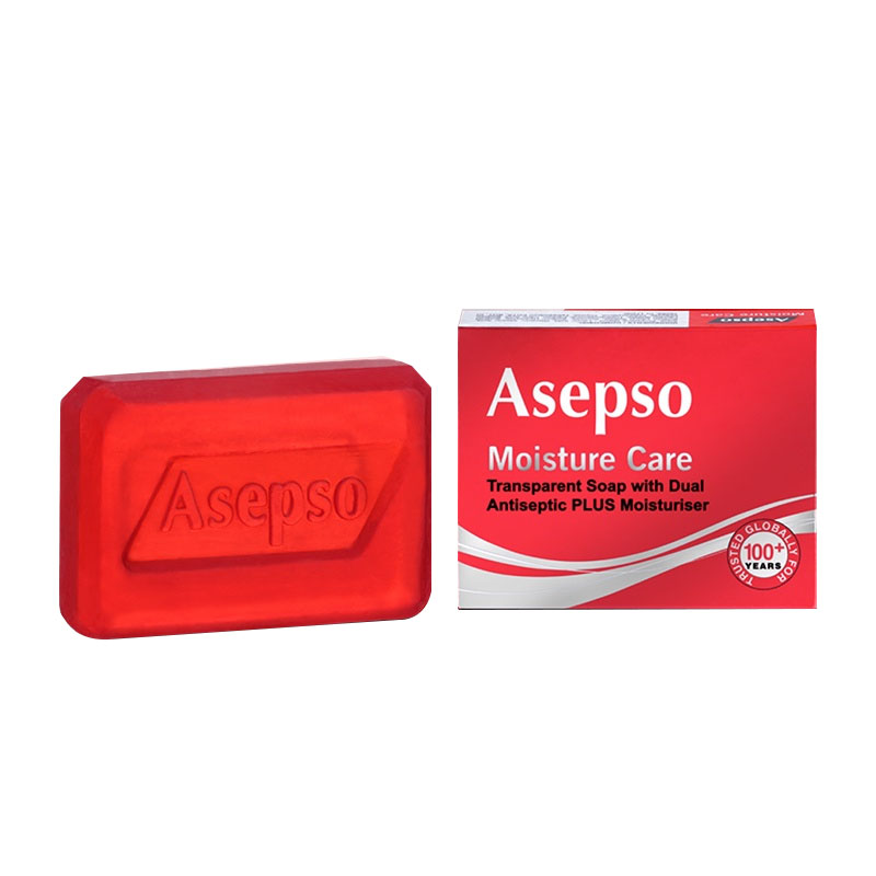Asepso Transparant Soap Moisture Care 80gr (ED: Jan 24) | Gogobli