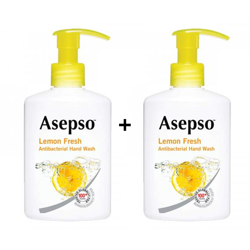 Asepso Hand Wash Lemon Fresh 225ml (Beli 1 Bonus 1) | Gogobli