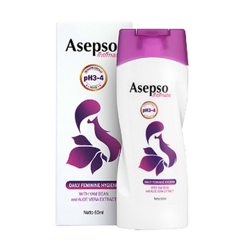 Asepso Daily Feminine Hygiene Intimate 60ml | Gogobli