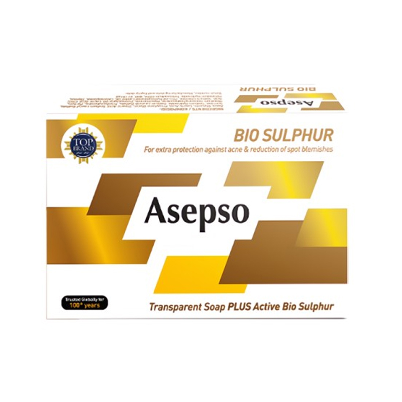 Asepso Transparant Soap Bio Sulphur 100gr | Gogobli