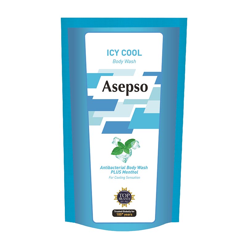 Asepso Body Wash Icy Cool Refill 450ml | Gogobli
