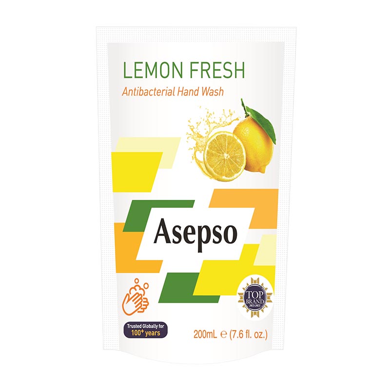 Asepso Hand Wash Lemon Fresh Refill 200ml | Gogobli