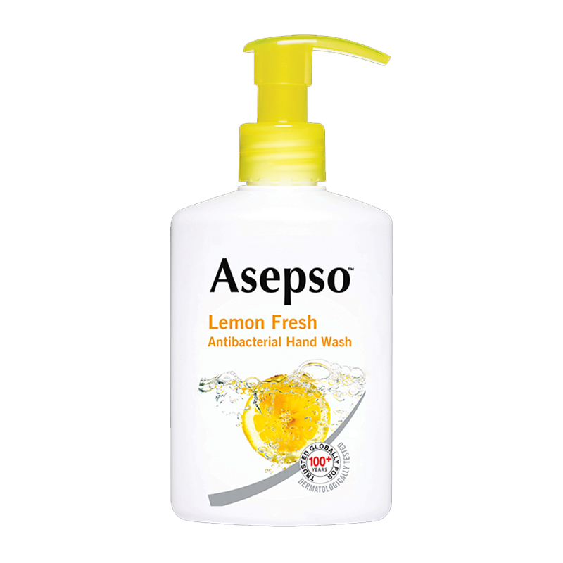 Asepso Hand Wash Lemon Fresh 225ml | Gogobli