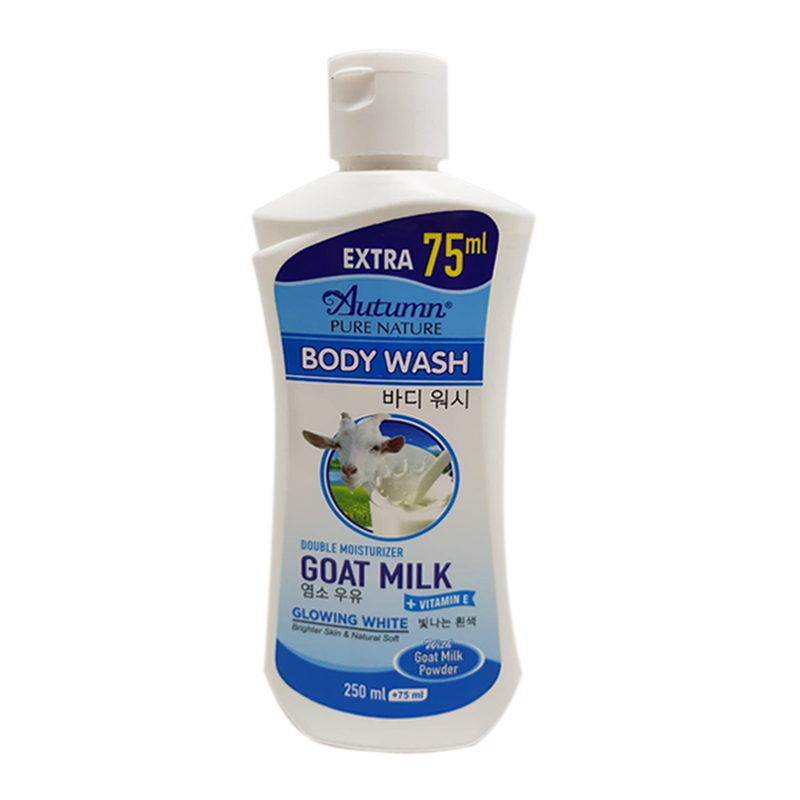 Autumn Glowing White Goat Milk Body Wash 250ml Extra 75ml | Gogobli