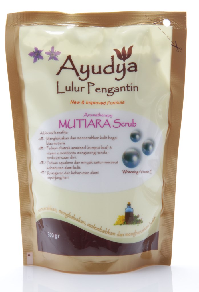 Ayudya Refill Lulur Pengantin Mutiara + Whitening Vit E 300ml | gogobli