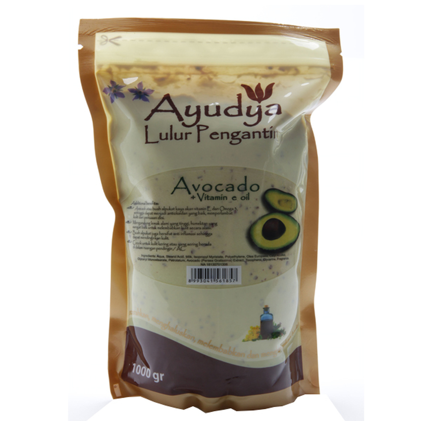 Ayudya Refill Lulur Pengantin Avocado + Vitamin E 1000gr | gogobli