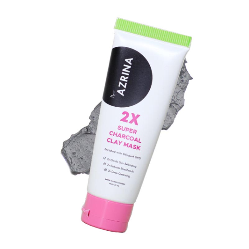 Azrina 2x Super Charcoal Clay Mask 25ml | Gogobli