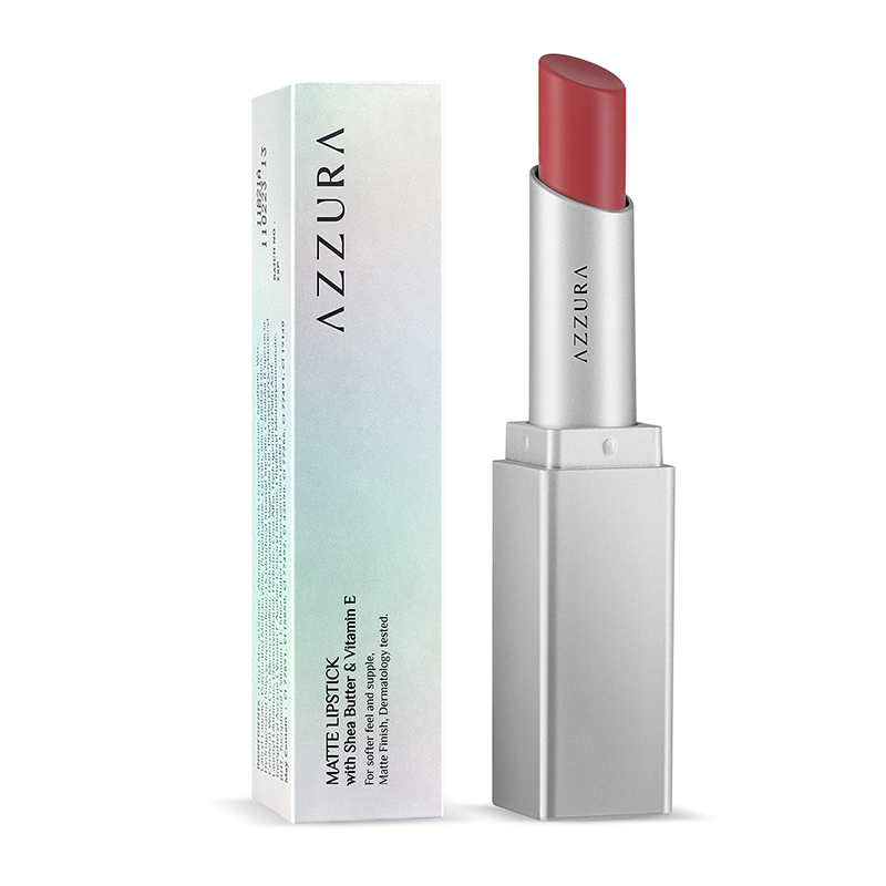 Azzura Matte Lipstick 03. Silky Rose 3gr | Gogobli