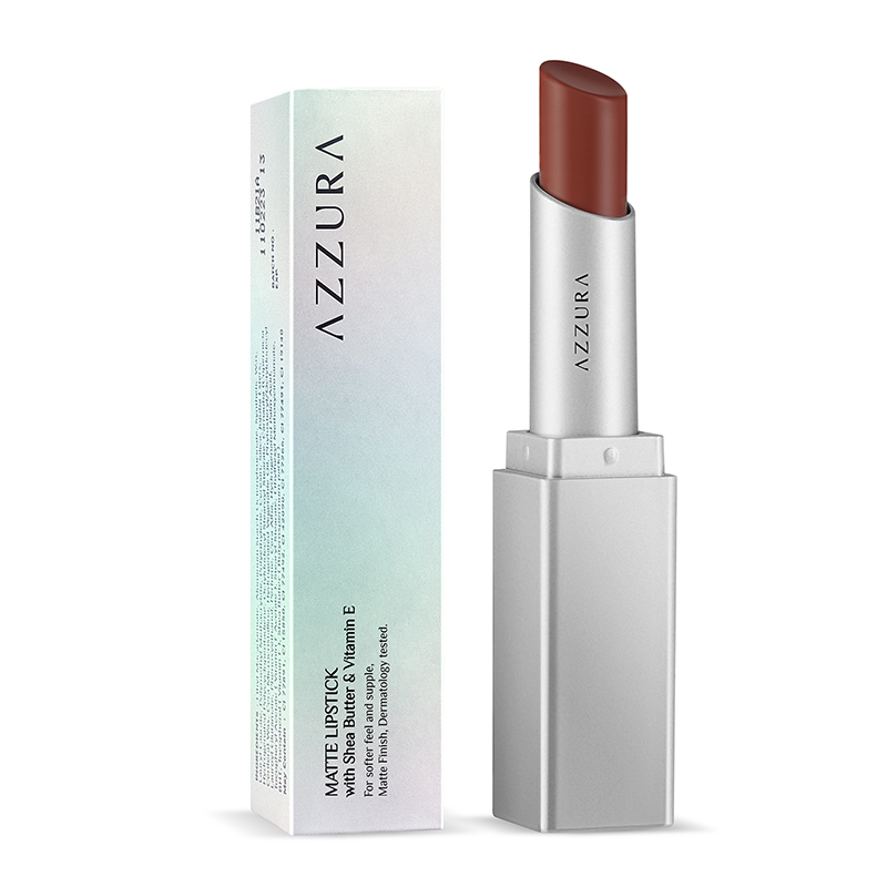 Azzura Matte Lipstick 06. Brown Cinnamon 3gr | Gogobli