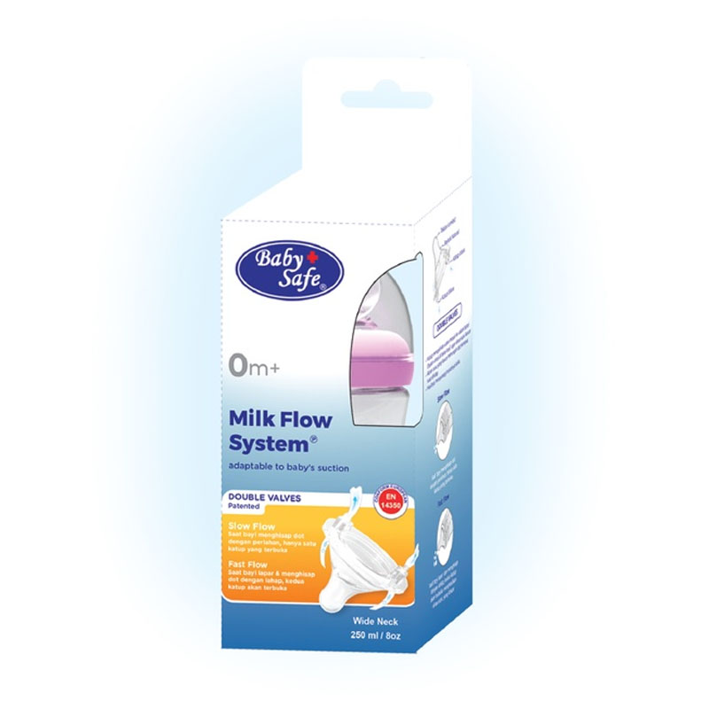 Baby Safe Wide Neck Bottle WN02 250ml/8oz | Gogobli