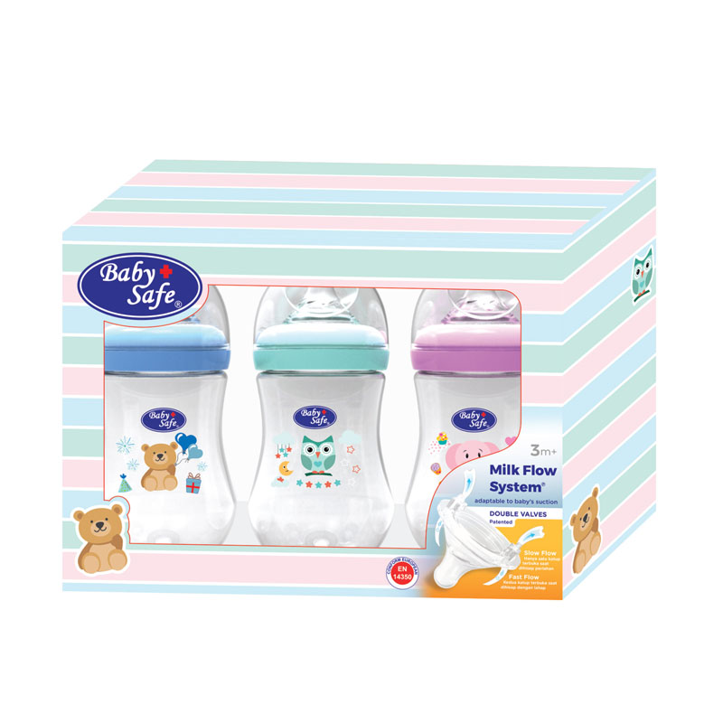 Baby Safe Wide Neck Bottle WNS002 250ml/8oz | Gogobli