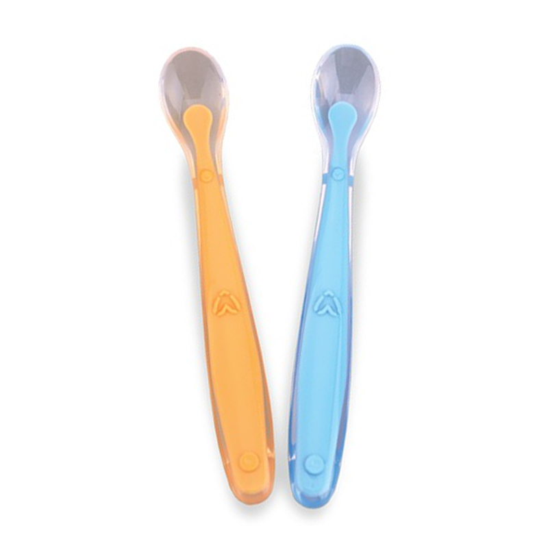 Baby Safe Silicone Soft Spoon SC009 2s | Gogobli