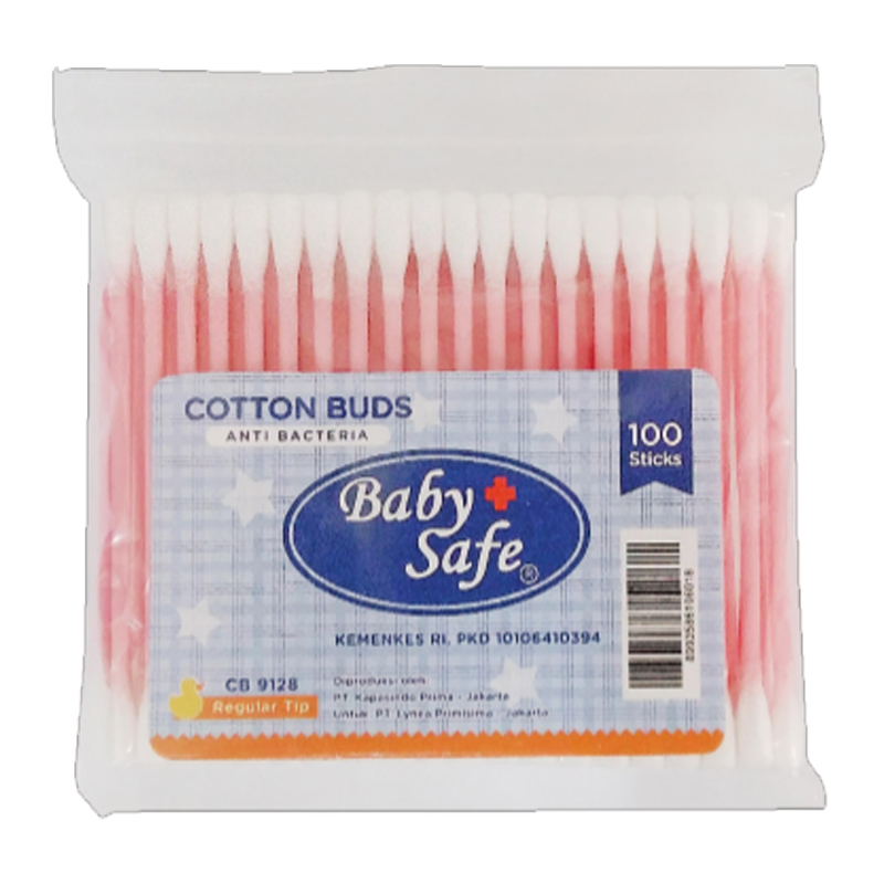 Baby Safe Cotton Bud Regular Tip (Refill) CB9128 100s | Gogobli