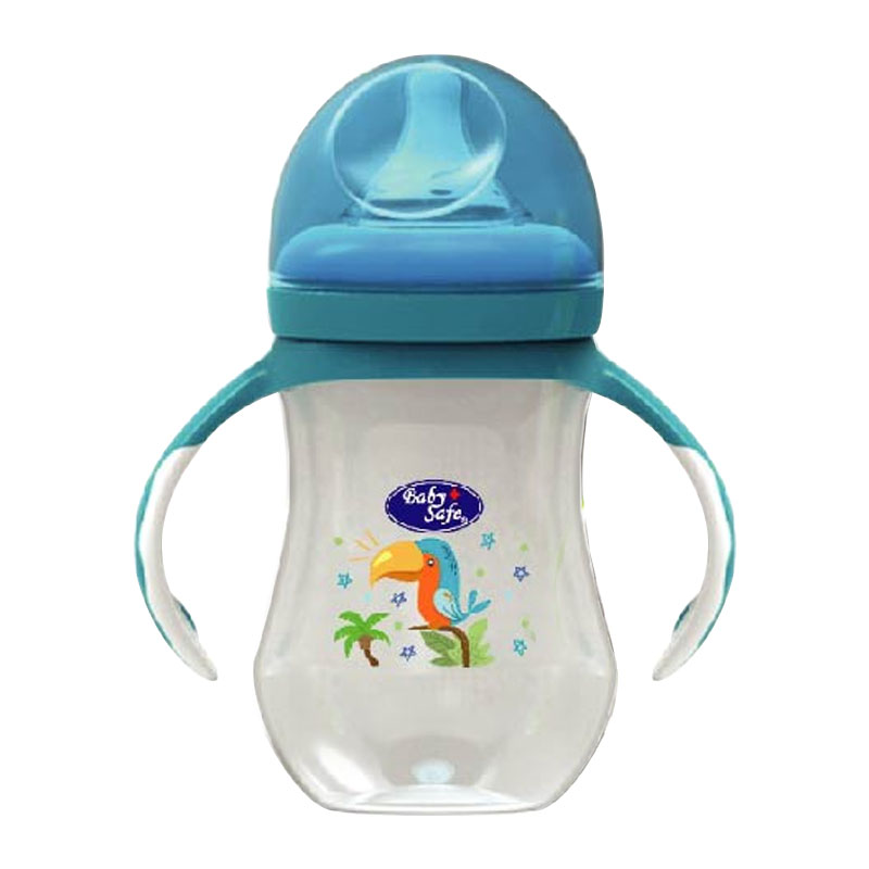 Baby Safe Wide Neck Bottle With Handle WN06 260ml | Gogobli