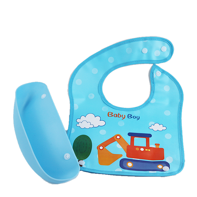 Baby Safe Foldable Bib With Crumb Catcher BIB02 | Gogobli
