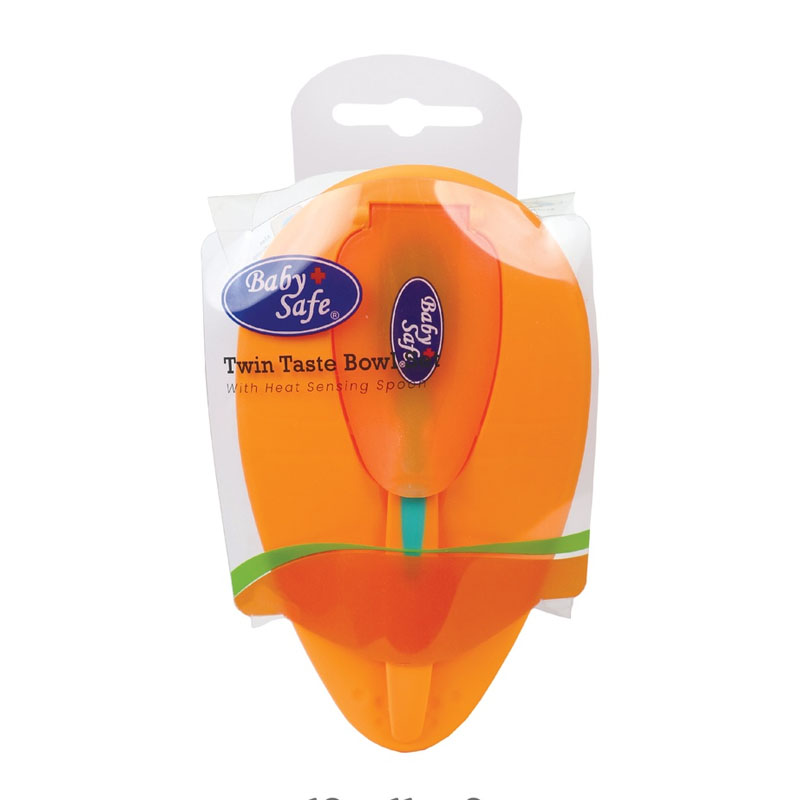 Baby Safe Twin Taste Bowl Set With Heat Sensing Spoon FB001 | Gogobli