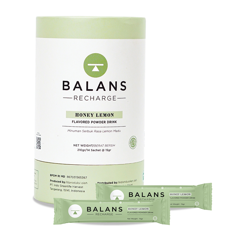 Balans Recharge Honey Lemon 210gr (14 Sachet @15gr) | Gogobli