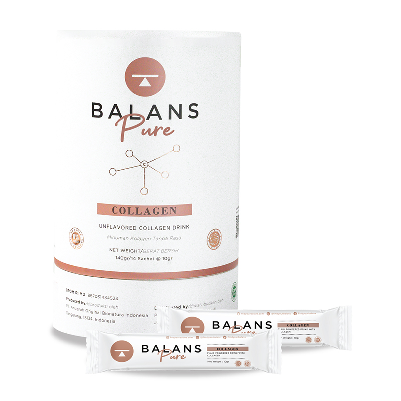 Balans Pure Collagen Drink 140gr (14 Sachet @10gr) | Gogobli