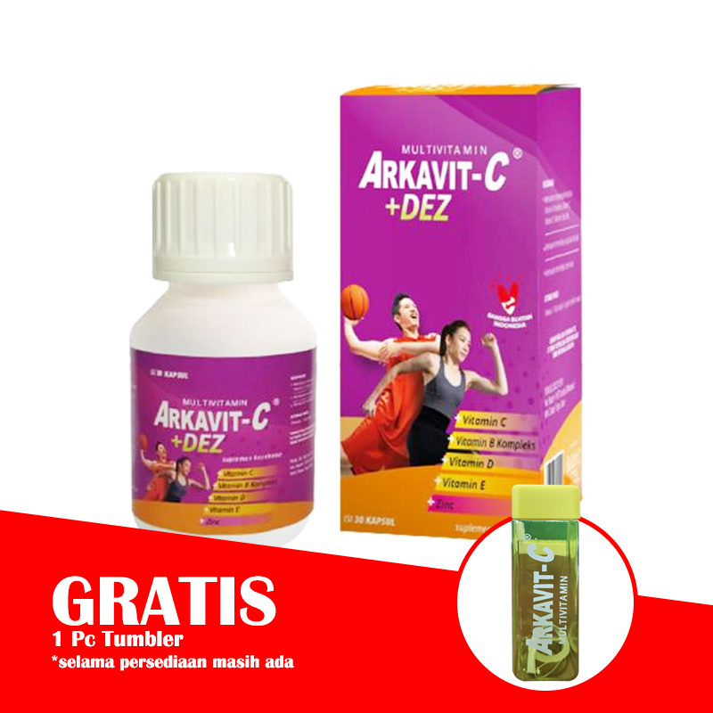 Balatif Arkavit C Plus DEZ 30 Kapsul (BONUS 1 Pc TUMBLER) | Gogobli