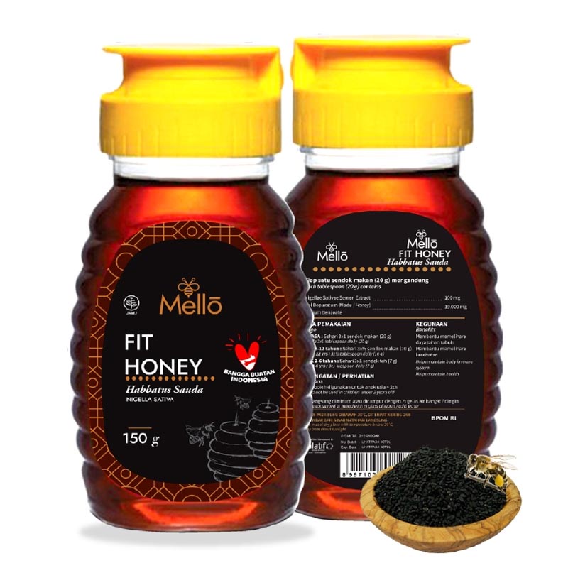 Balatif Mello Fit Honey + Habbatussauda 150ml | Gogobli