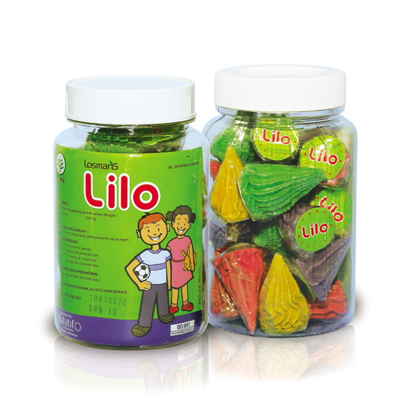 Balatif Lilo Permen Cacing Botol 25 Pcs | Gogobli