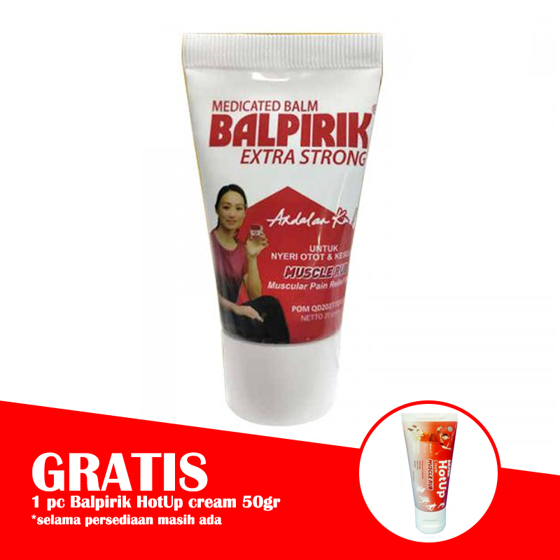 Balpirik Ekstra Kuat Merah Tube 20gr (BONUS 1 Pc Balpirik HotUp Cream 50gr) | Gogobli