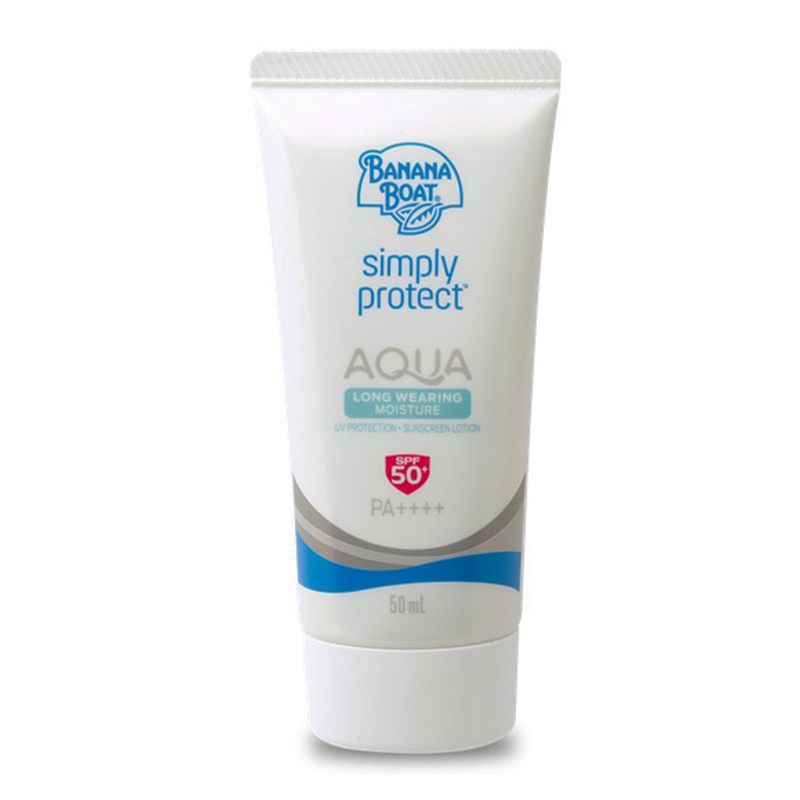 Banana Boat Simply Protect Aqua Long Wearing Moisture Sunscreen Lotion SPF 50+ PA++++ 50ml | Gogobli