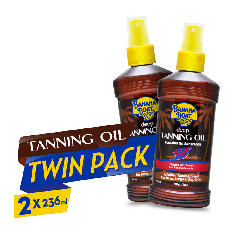 Banana Boat Deep Tanning Oil 236ml (2pcs) | Gogobli