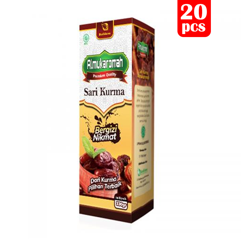 Sari Kurma Almukaromah 330gr (PAKET ISI 20 Pcs) | Gogobli