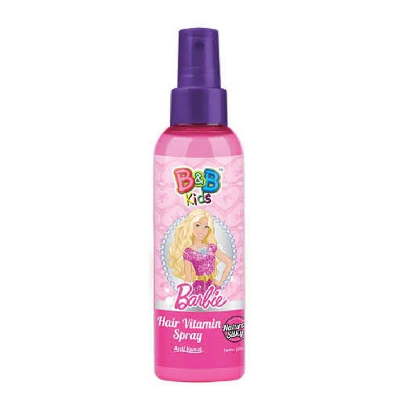 B&B Kids Barbie Hair Vitamin Spray Natural Silky Anti Kusut 100ml | Gogobli