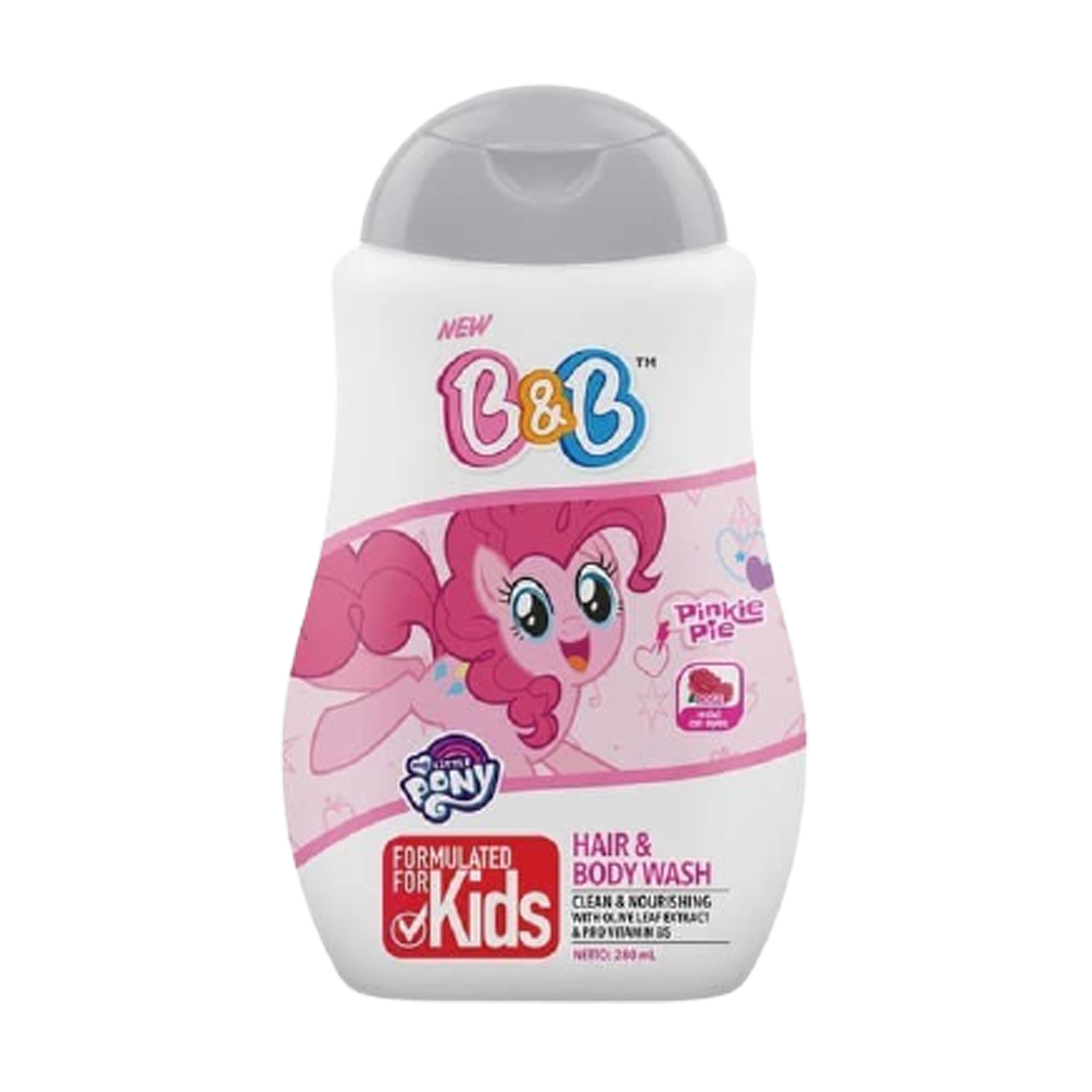 B&B Kids Hair And Body Wash Pinkie Pie 280ml | Gogobli