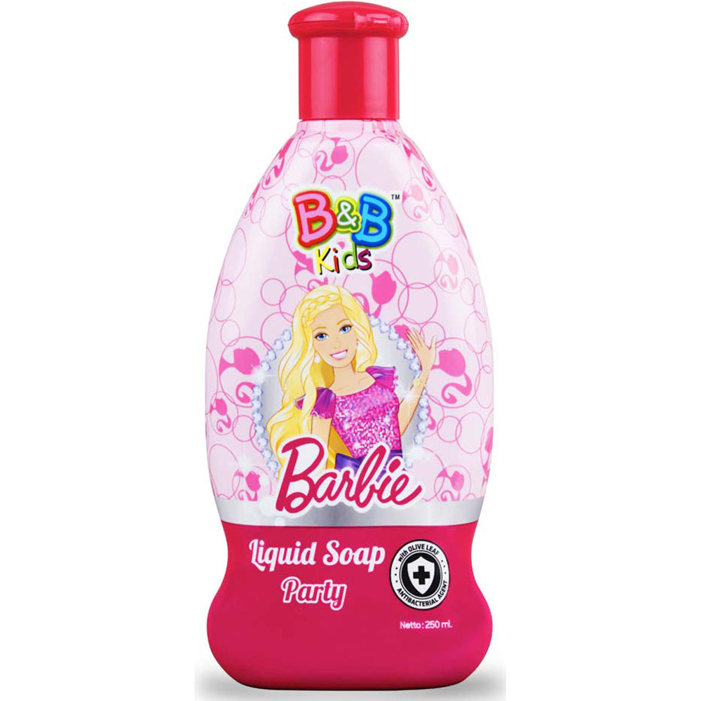 B&B Kids Barbie Liquid Soap Party Botol 250ml | Gogobli