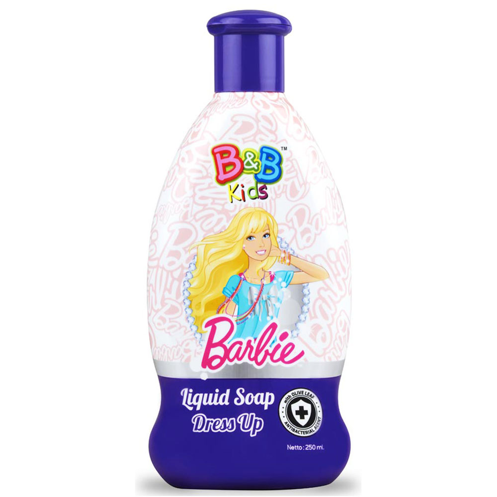 B&B Kids Barbie Liquid Soap Dress Up 250ml | Gogobli