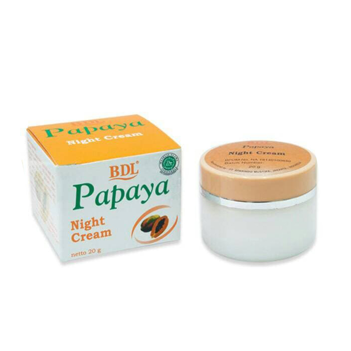 BDL Whitening Night Cream Papaya 20gr (ED: Nov 25) | Gogobli