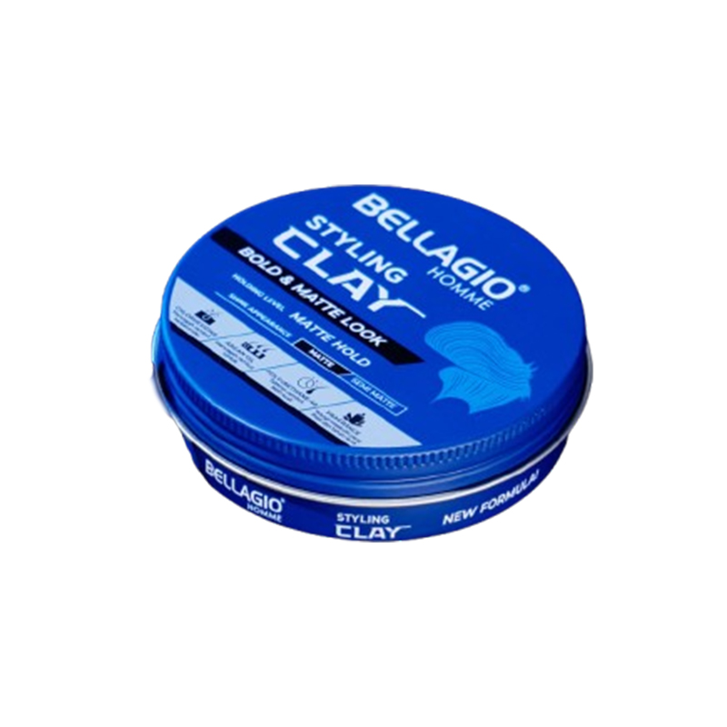 Bellagio Homme Styling Clay Mega Hold Black 90gr | Gogobli